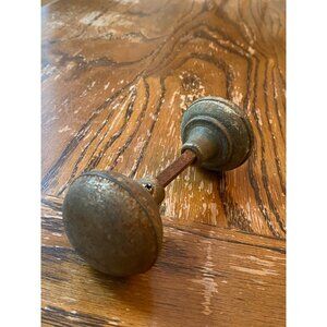 Vintage Antique Brass Door Knob Patina 6"